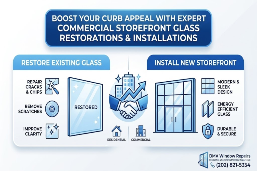 Boost Your Curb Appeal With Expert Commercial Storefront Glass Restorations & Installations