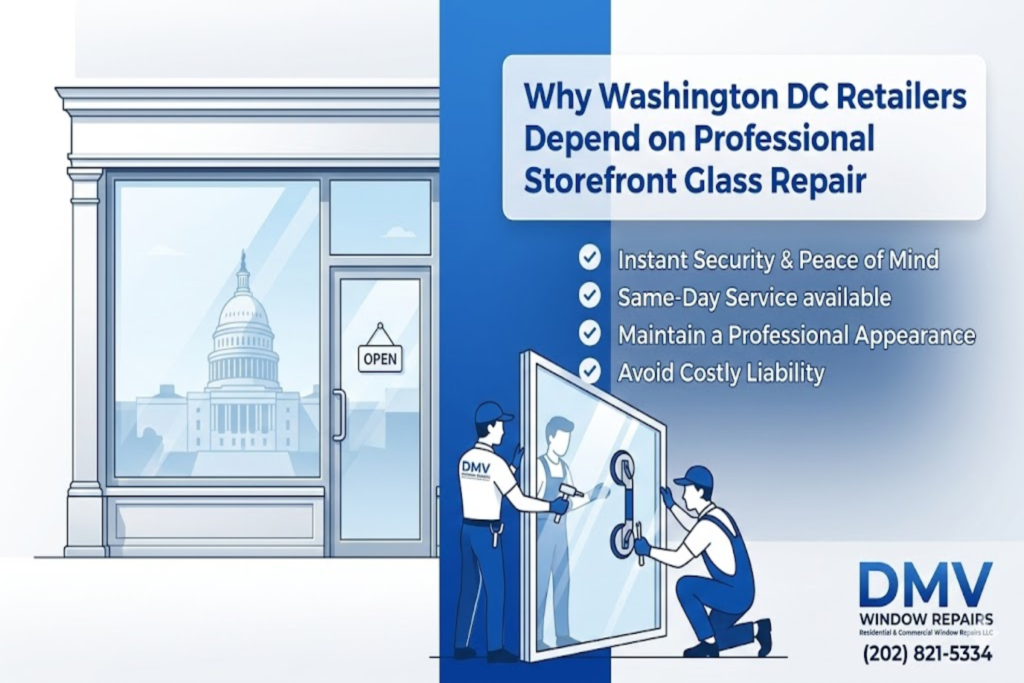 Why Washington DC Retailers Depend on Professional Storefront Glass Repair