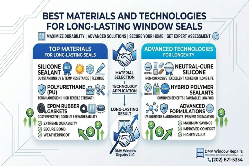 Best Materials and Technologies for Long-Lasting Window Seals