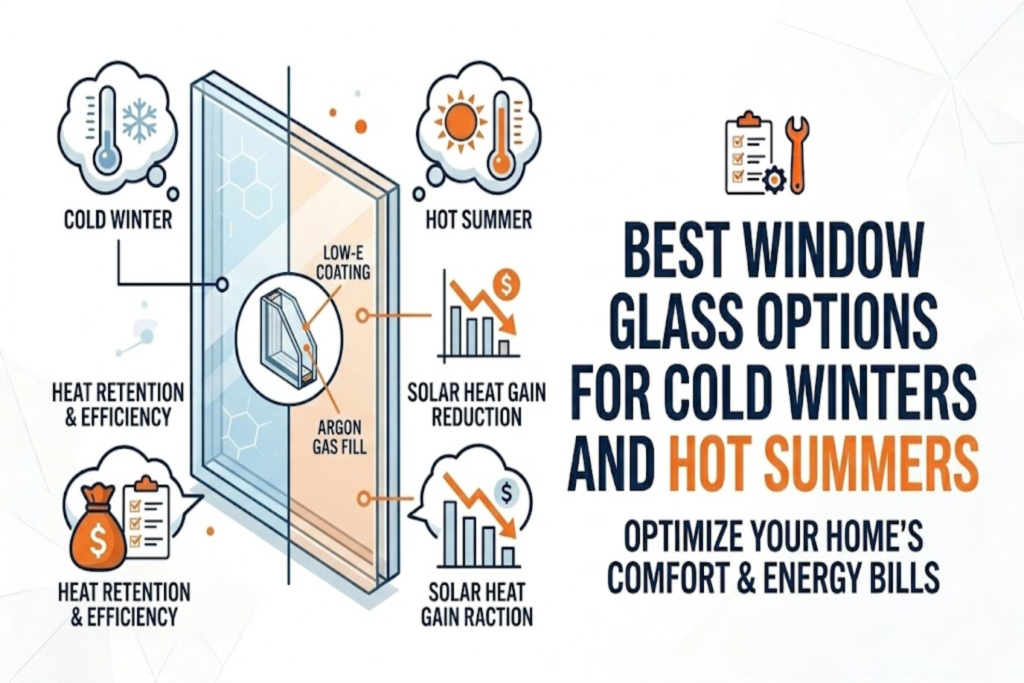 Best Window Glass Options for Cold Winters and Hot Summers