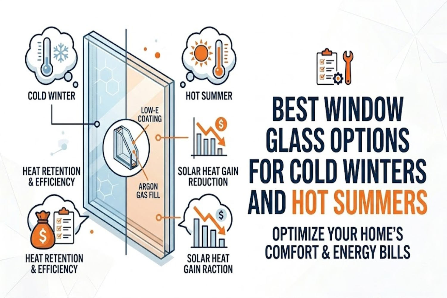Best Window Glass Options for Cold Winters and Hot Summers