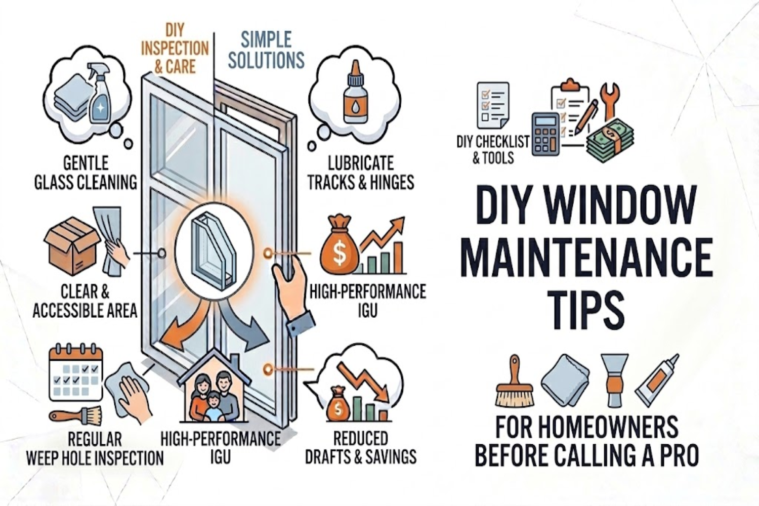 DIY Window Maintenance Tips for Homeowners Before Calling a Pro