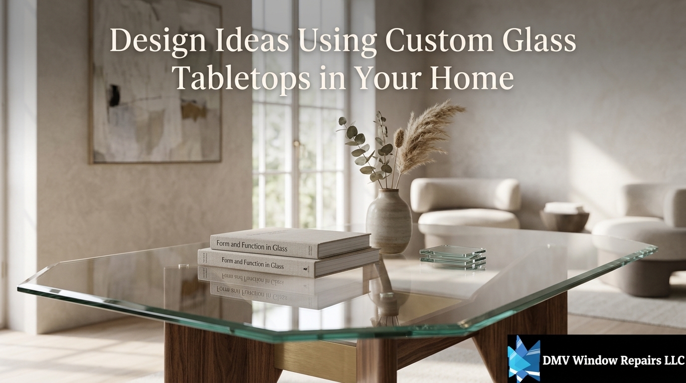 Design Ideas Using Custom Glass Tabletops in Your Home