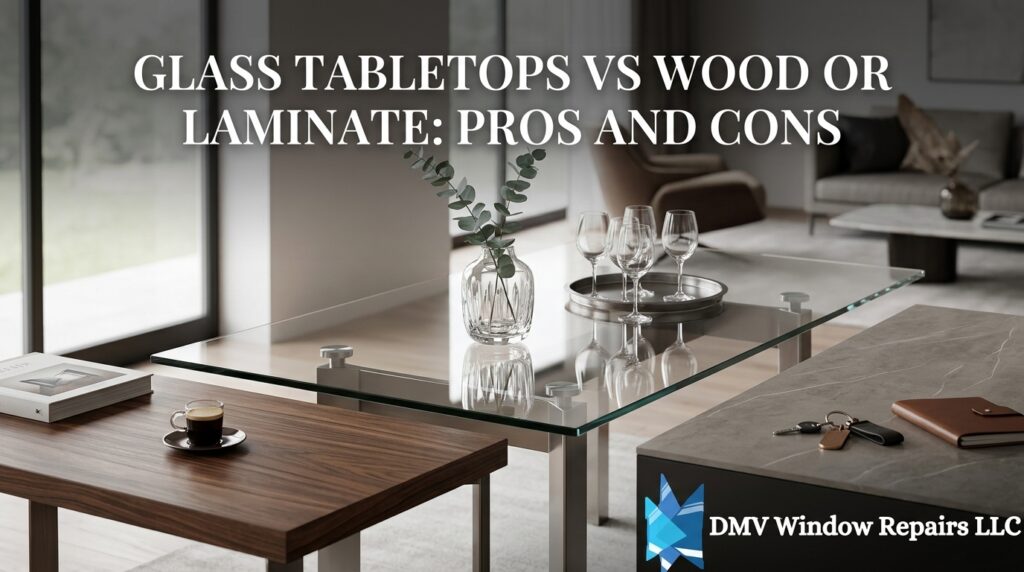 Glass Tabletops vs Wood or Laminate Pros and Cons