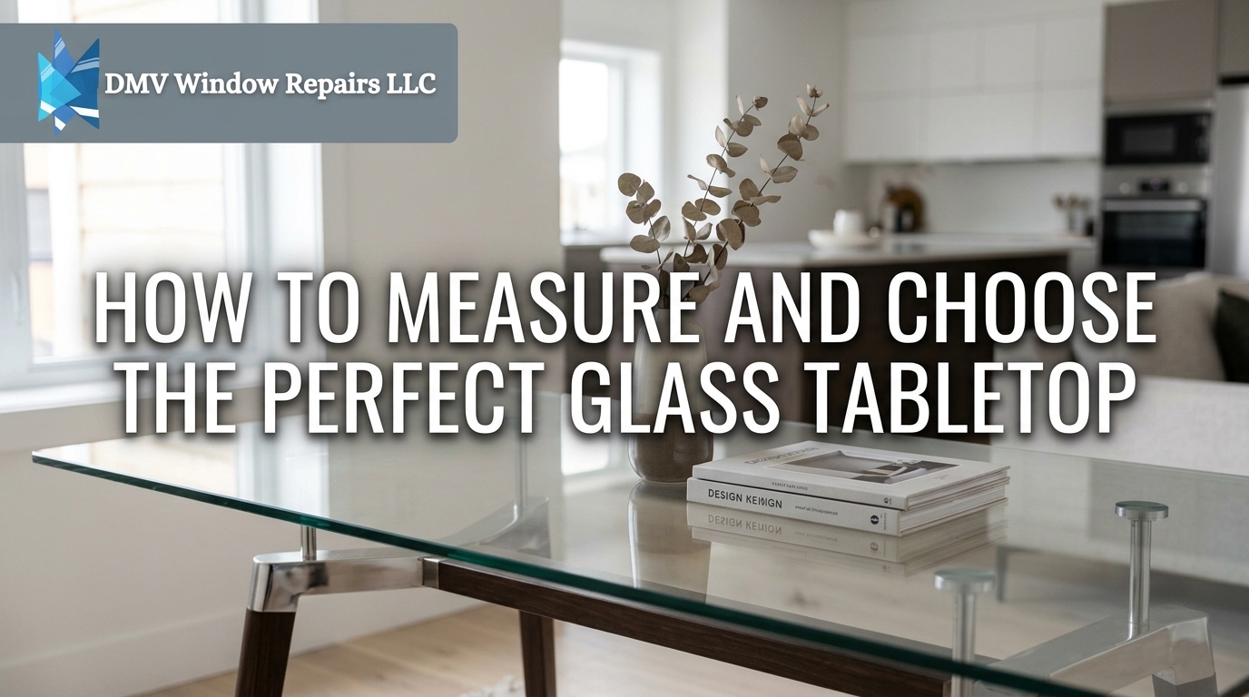 How to Measure and Choose the Perfect Glass Tabletop