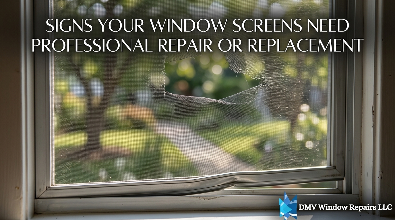Signs Your Window Screens Need Professional Repair or Replacement
