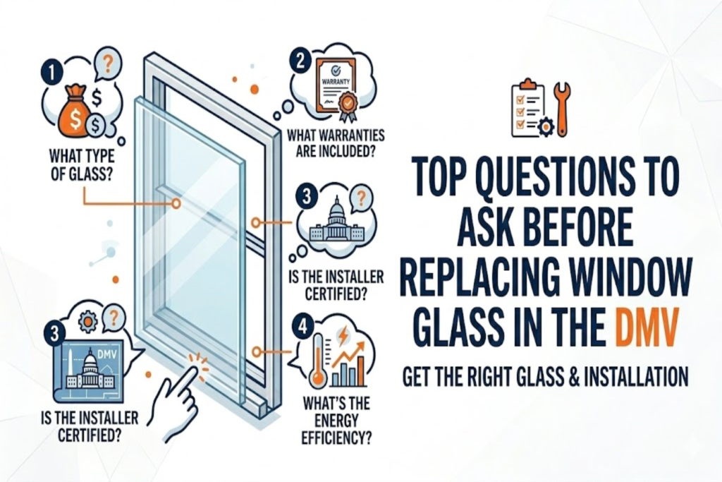 Top Questions to Ask Before Replacing Window Glass in the DMV