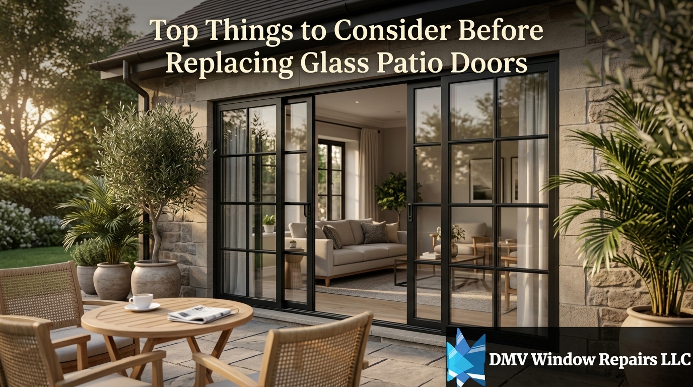 Top Things to Consider Before Replacing Glass Patio Doors